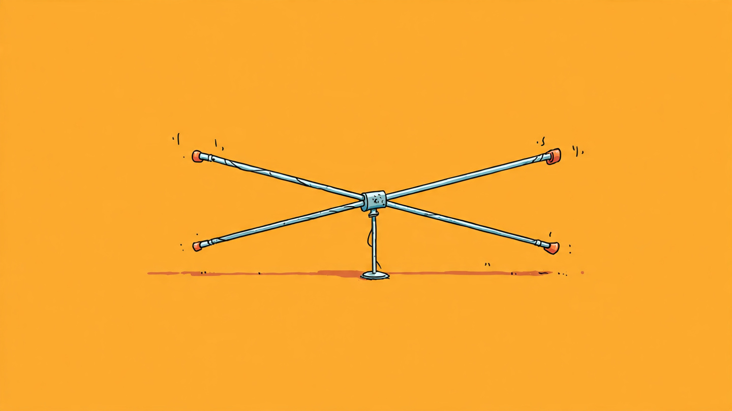Dipole antenna cartoon