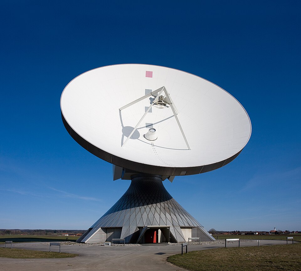 Large satellite dish